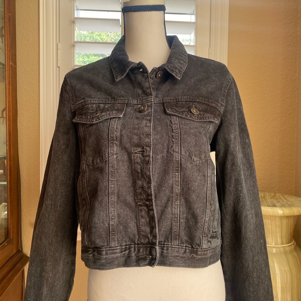NWT CottonOn Washed Denim Trucker Jacket